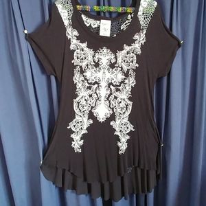 Black top with sparkle!